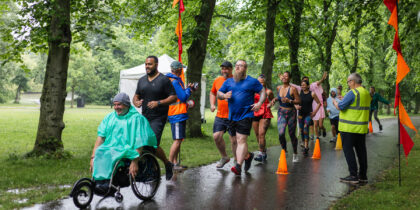 Community run in UK park